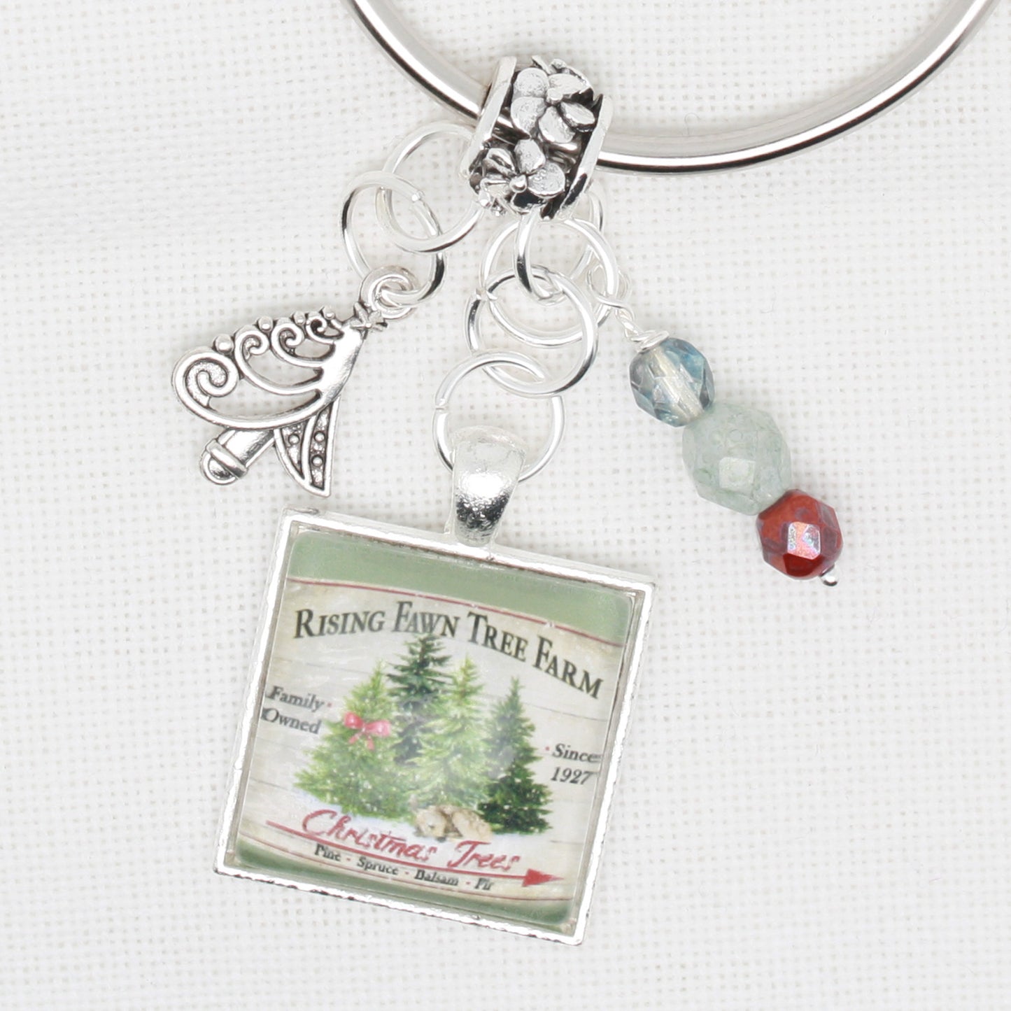 Christmas Tree Farm Floss Ring