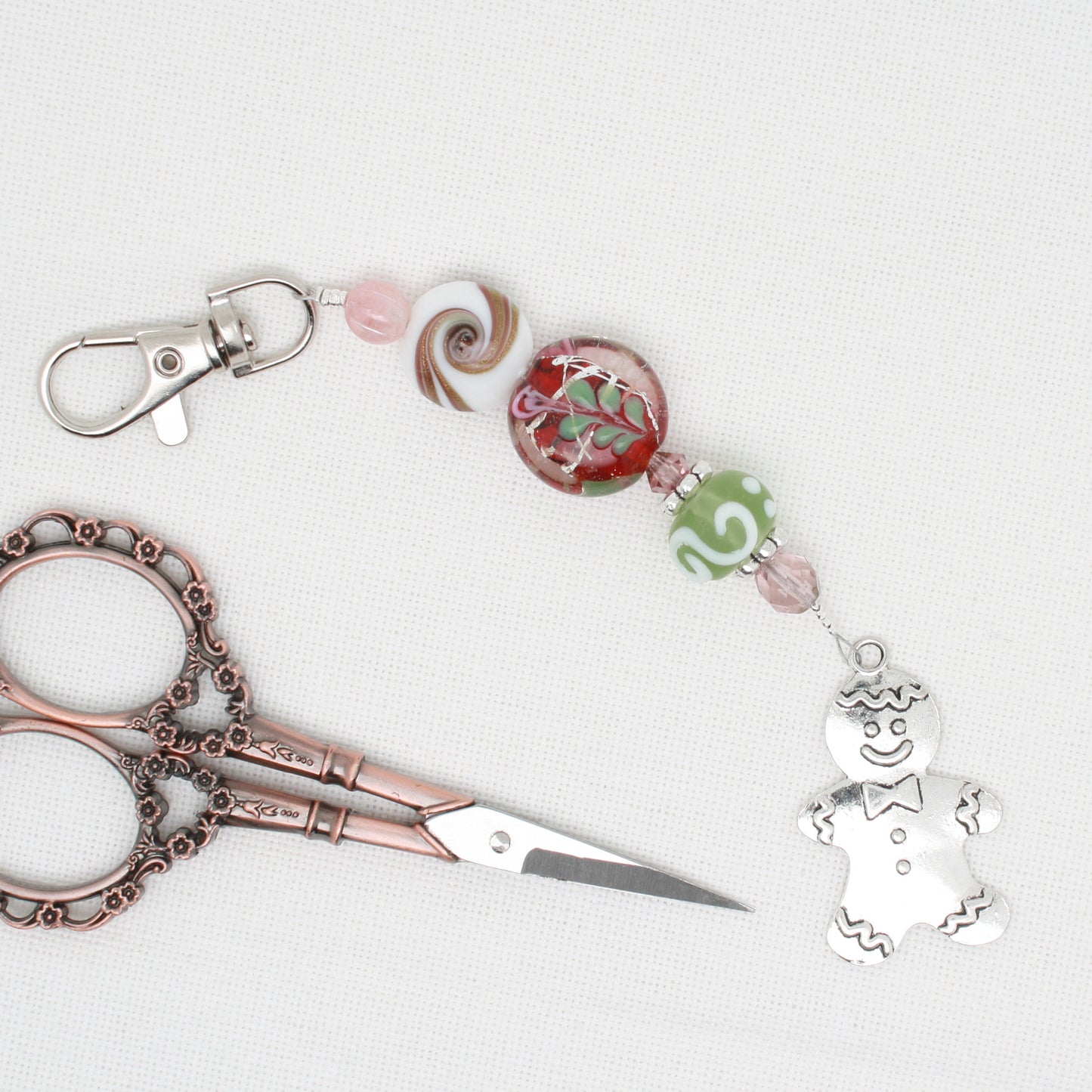 Gingerbread Man Scissor Fob