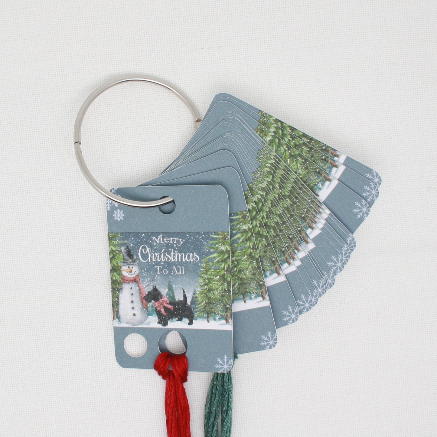 Merry Christmas To All Floss Cards.- Pack Of 20 Cards