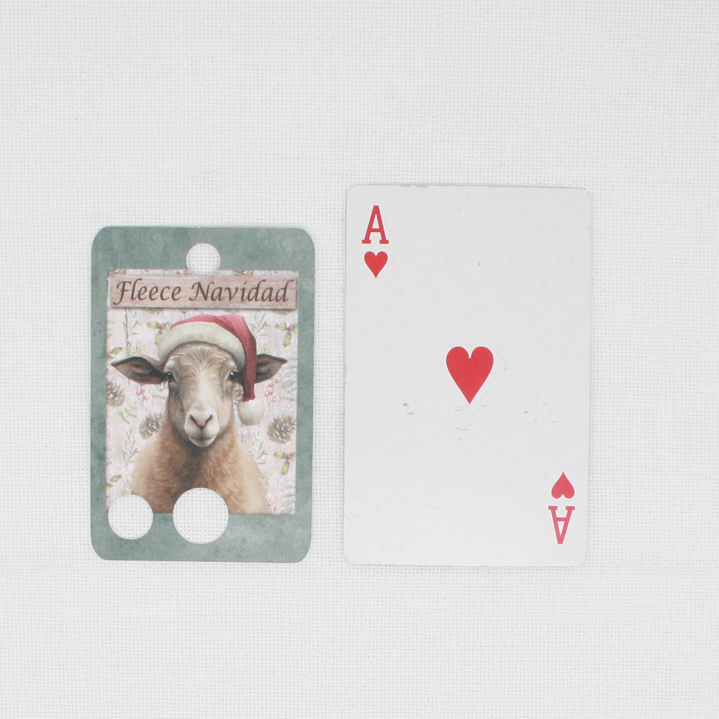 Fleece Navidad Floss Cards.- Pack Of 20 Cards
