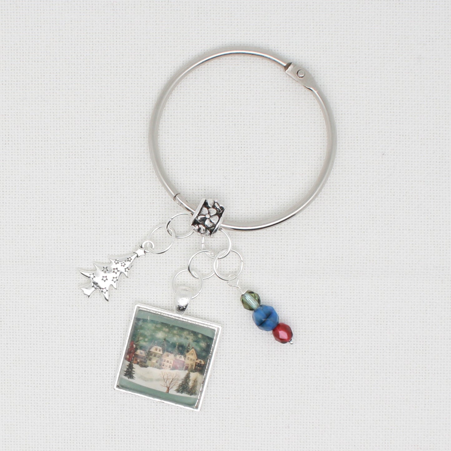 Christmas Village Floss Ring