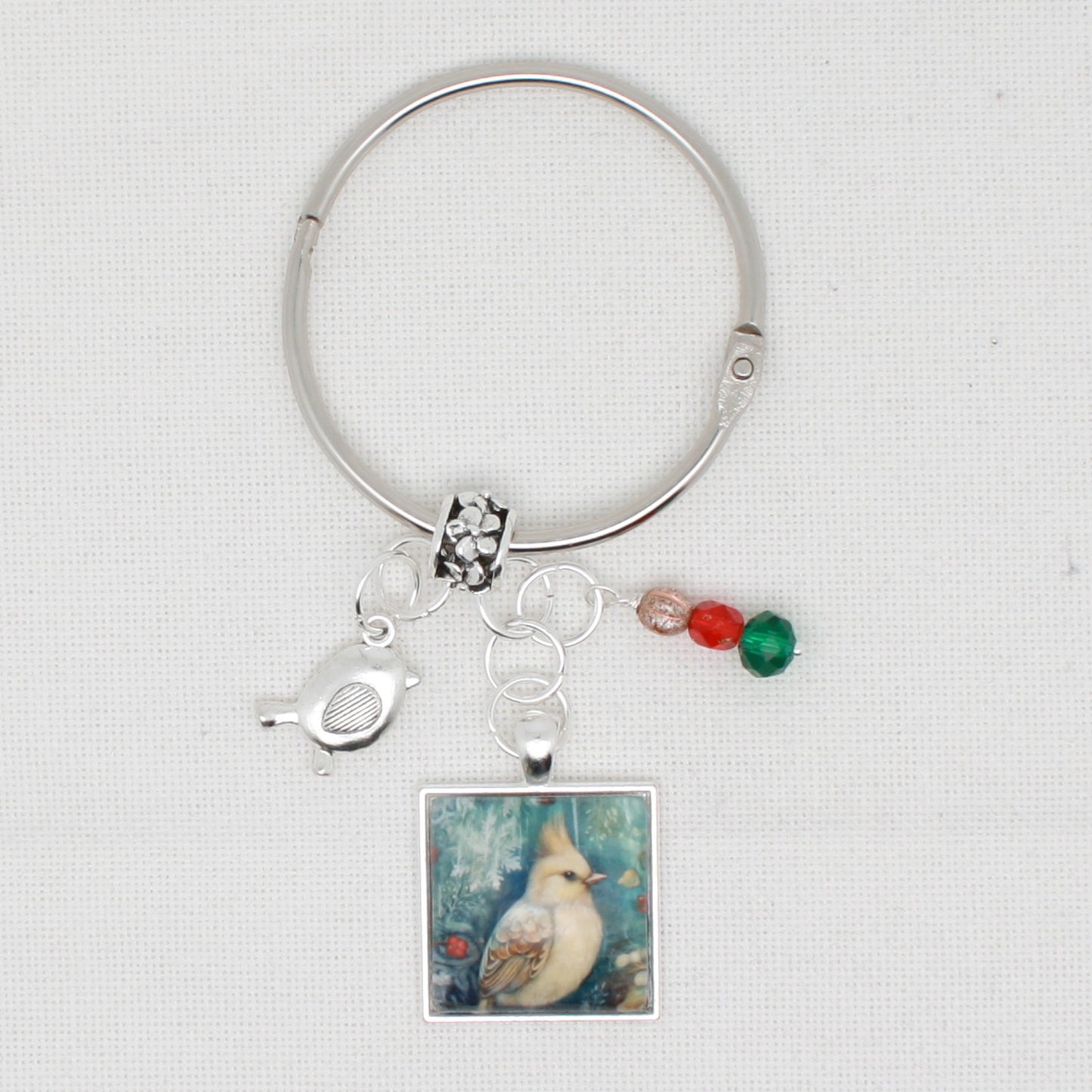 Christmas Bird Floss Ring