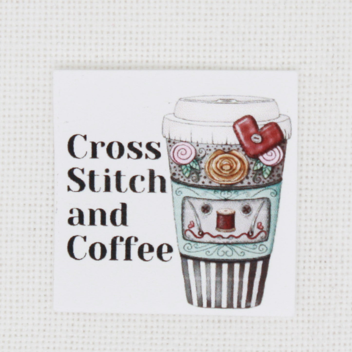 Cross Stitch And Coffee Needle Minder