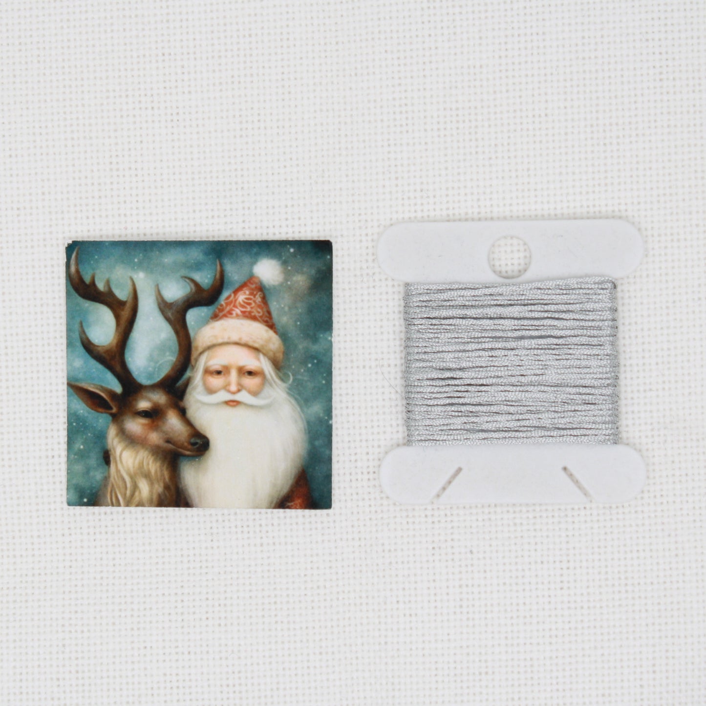 Santa And Reindeer Needle Minder