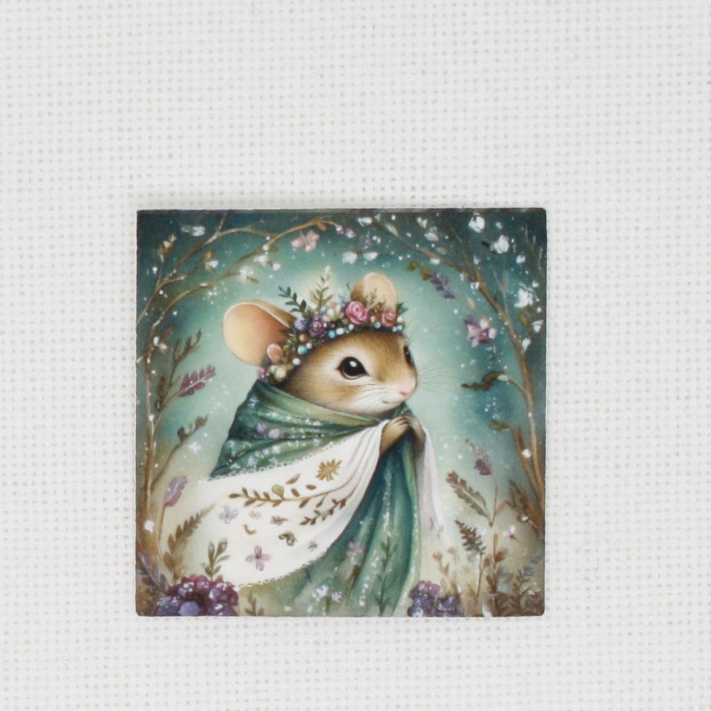 Winter Animals Mouse Needle Minder