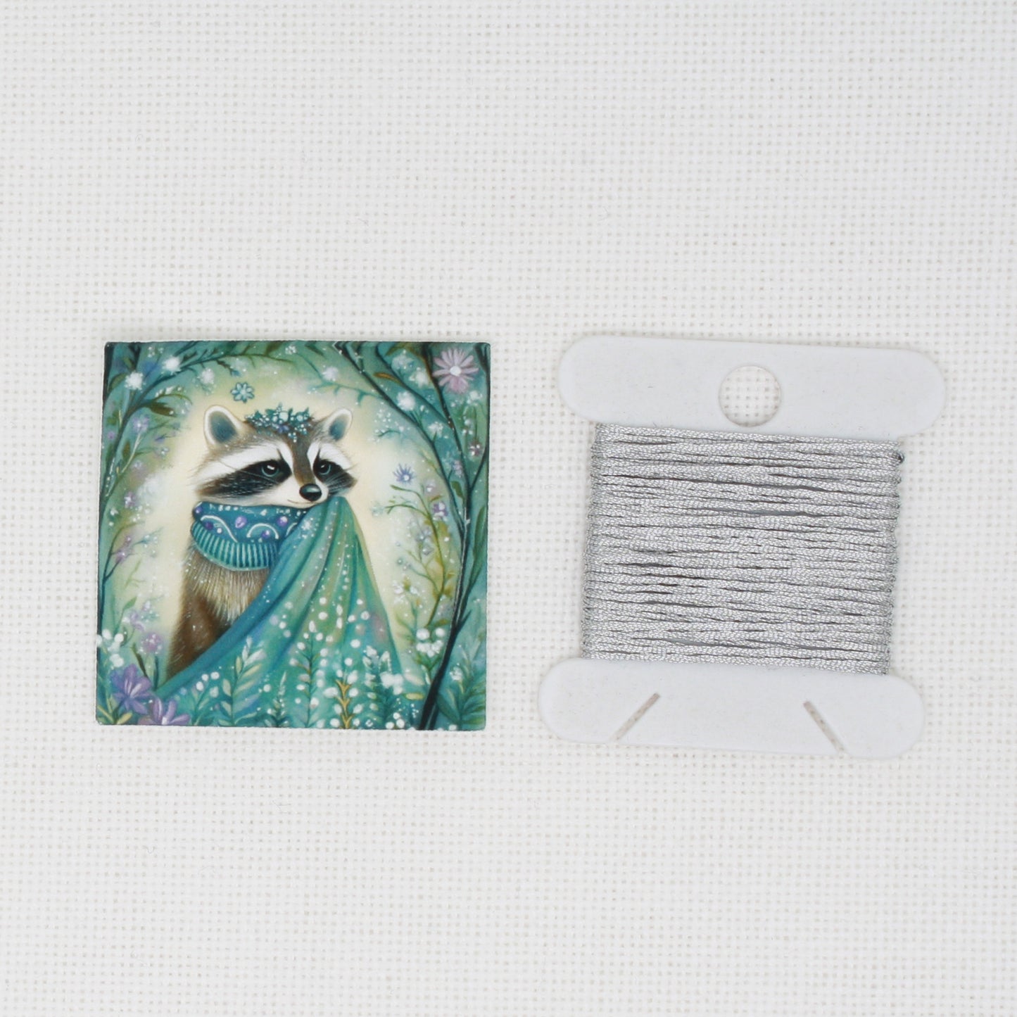 Winter Animals Raccoon Needle Minder