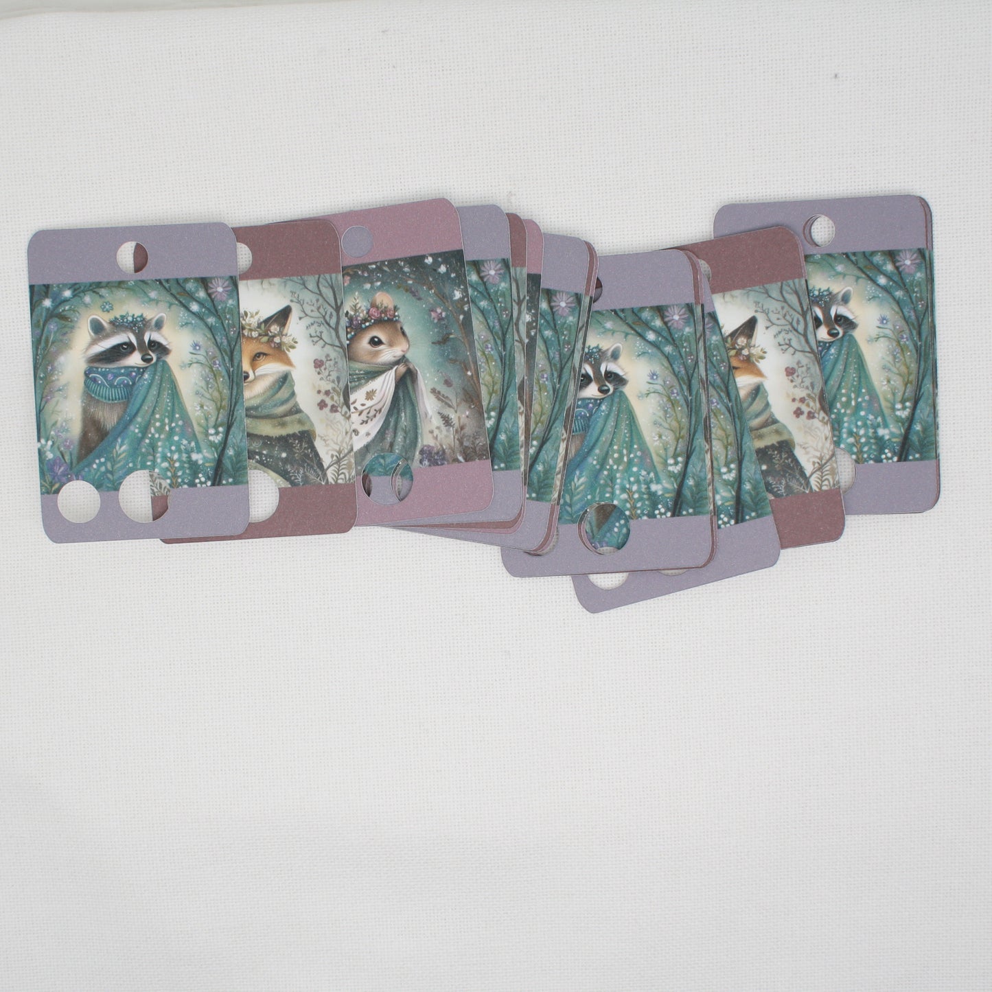 Winter Animals Floss Cards- Pack Of 20 Cards