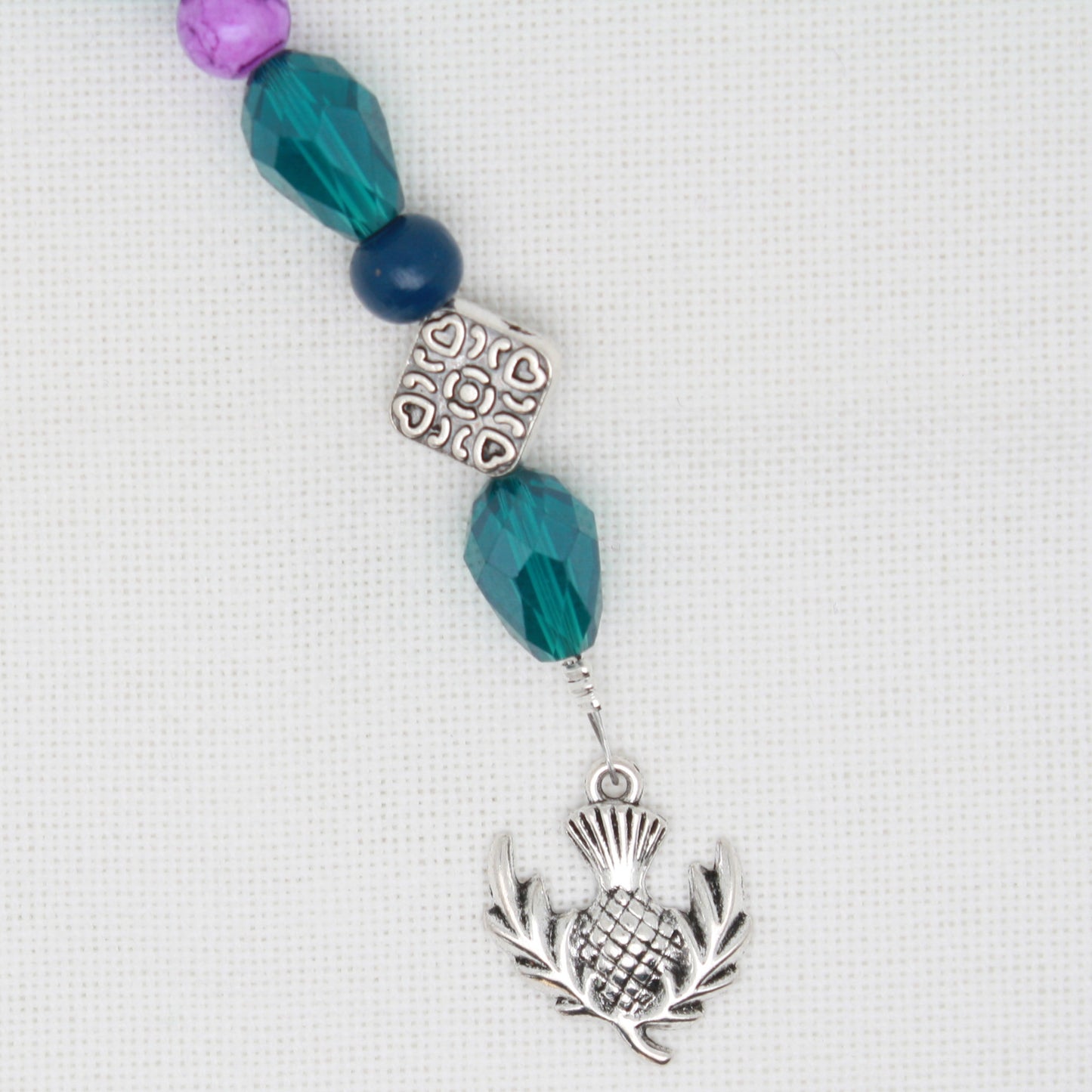 Thistle Flower Scissor Fob