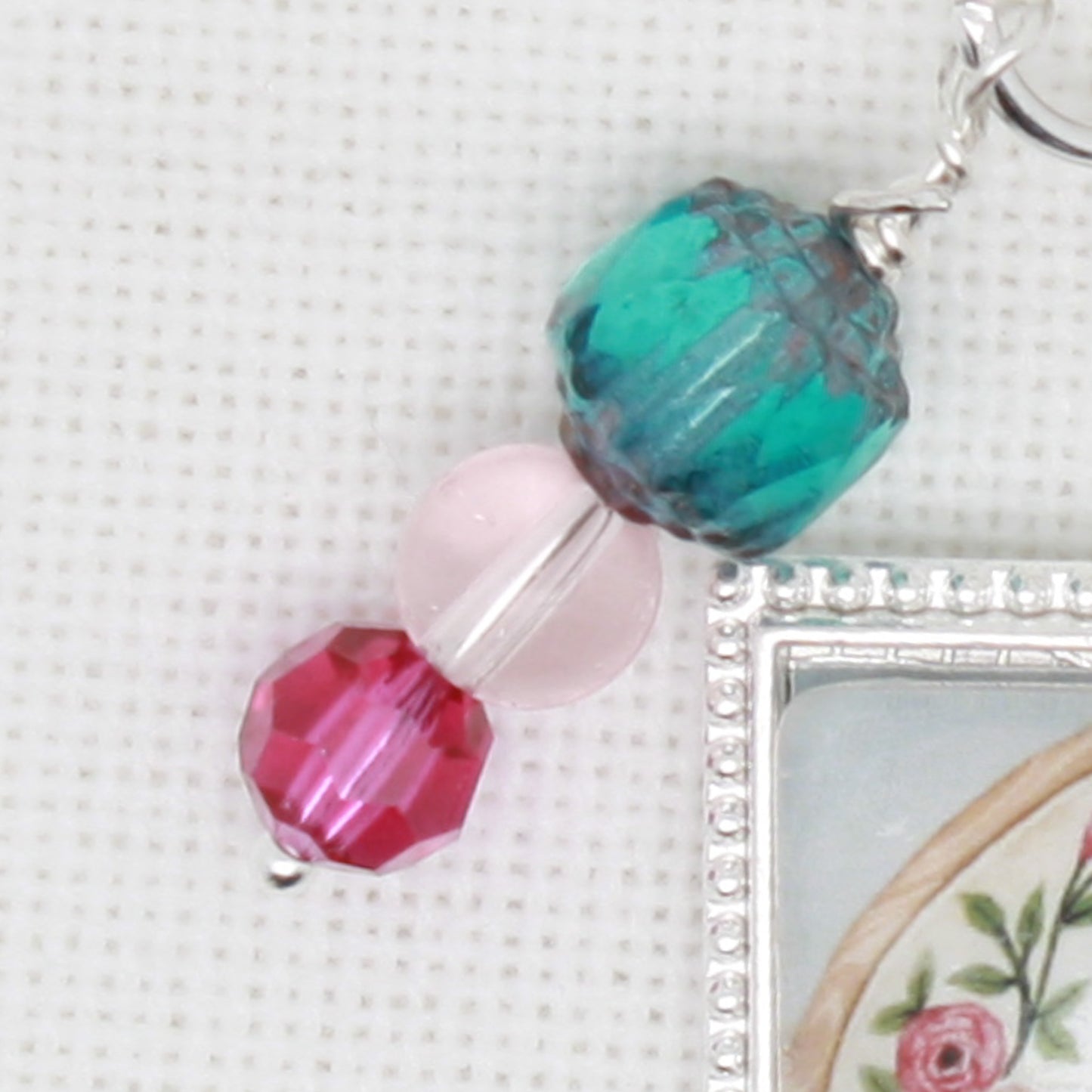 Cross Stitch And Embroidery Zipper Pull/ Mini-Fob