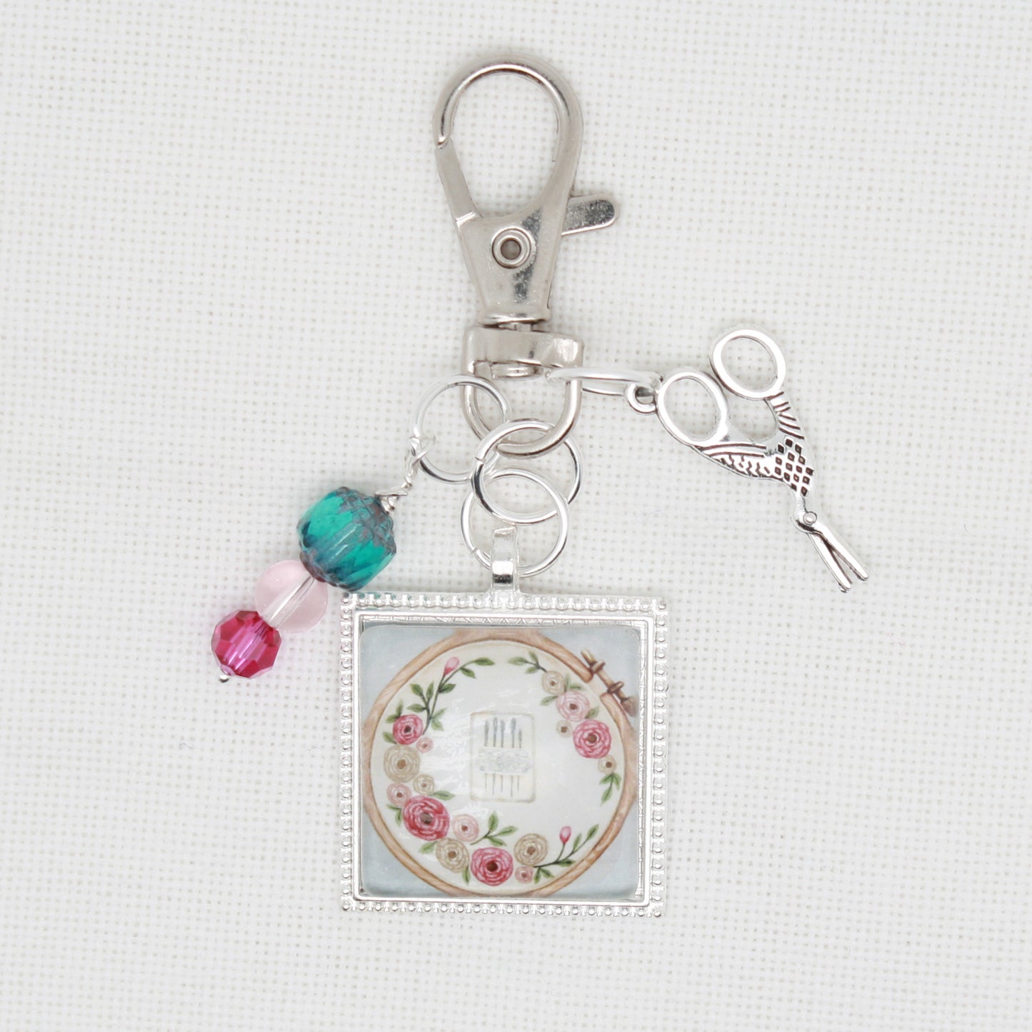 Cross Stitch And Embroidery Zipper Pull/ Mini-Fob