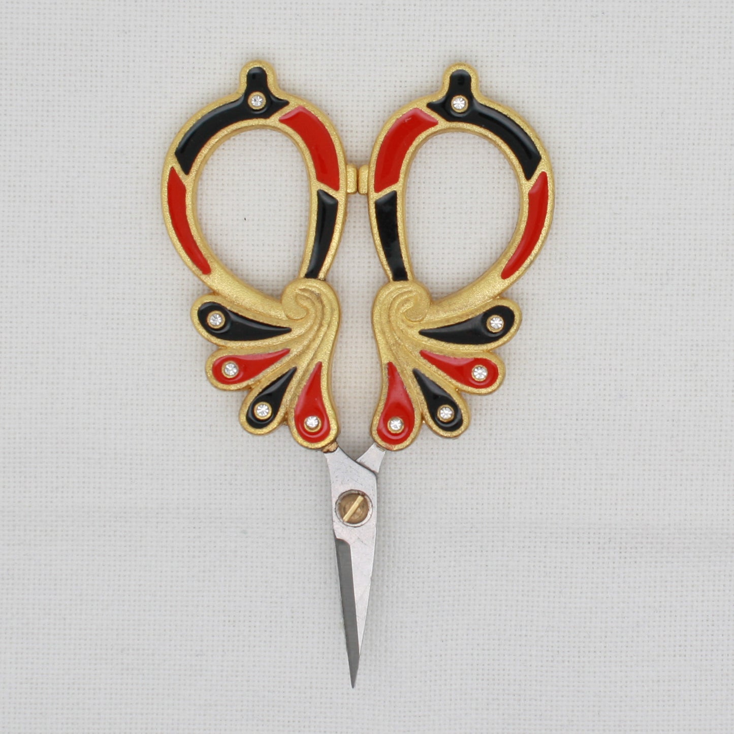 Fun Gold Red And Black Large Handle Embroidery Scissors