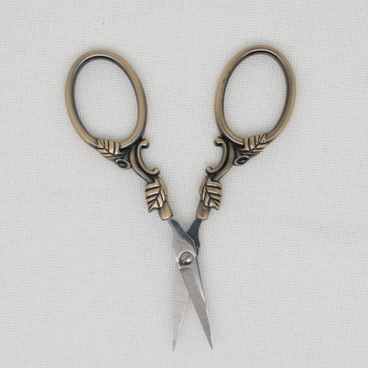 Copper Colored Leaf Embroidery Scissors