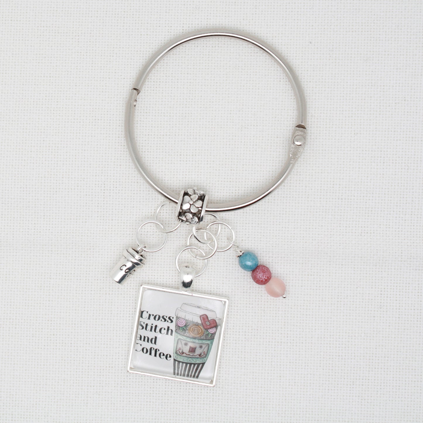 Cross Stitch And Coffee Floss Ring