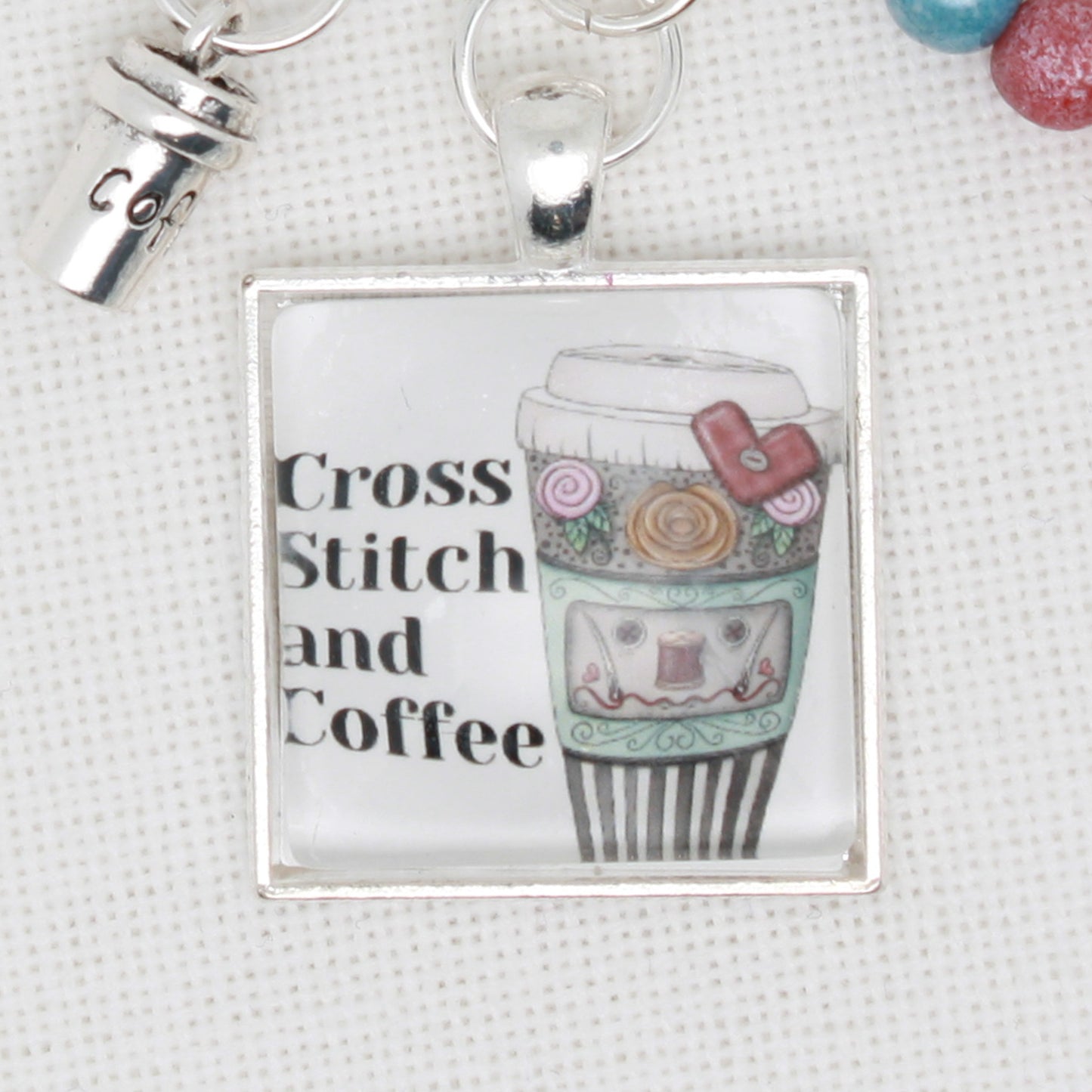 Cross Stitch And Coffee Floss Ring