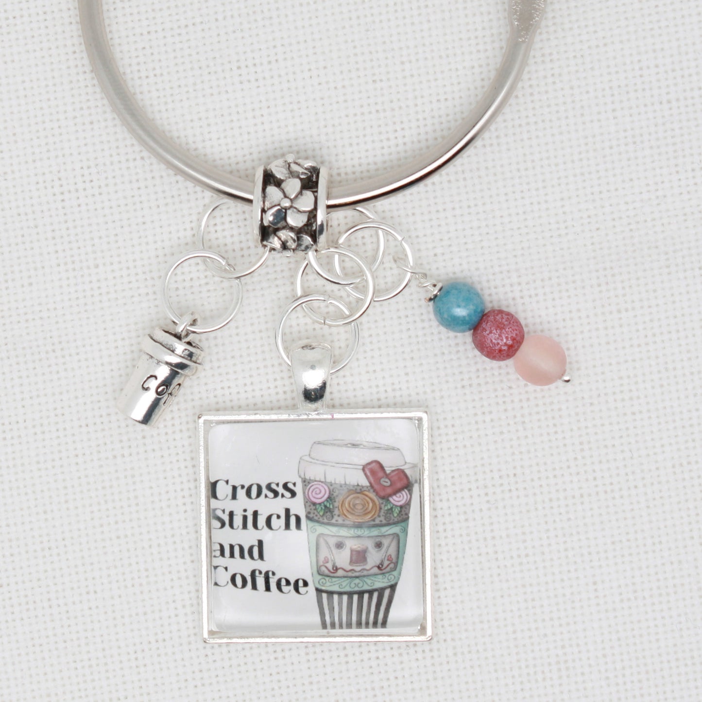 Cross Stitch And Coffee Floss Ring
