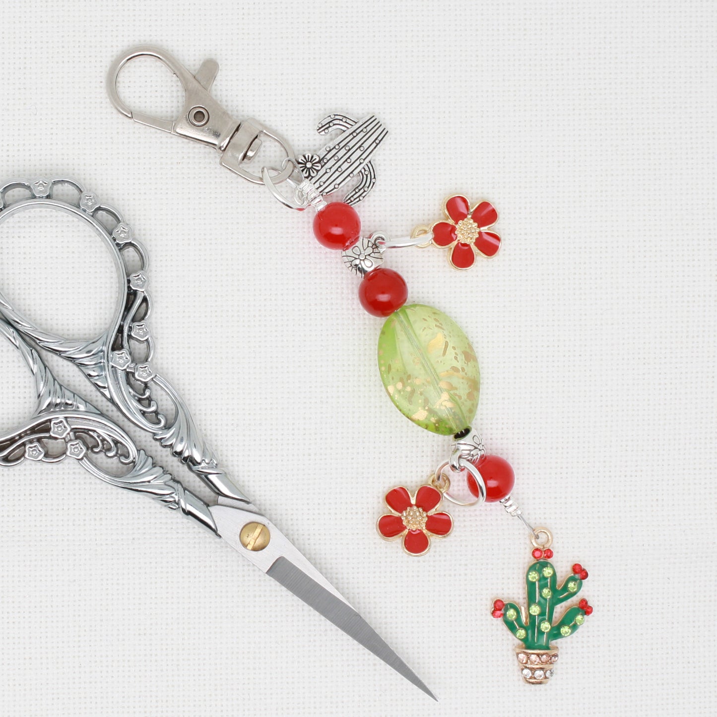 Cactus Scissor Fob