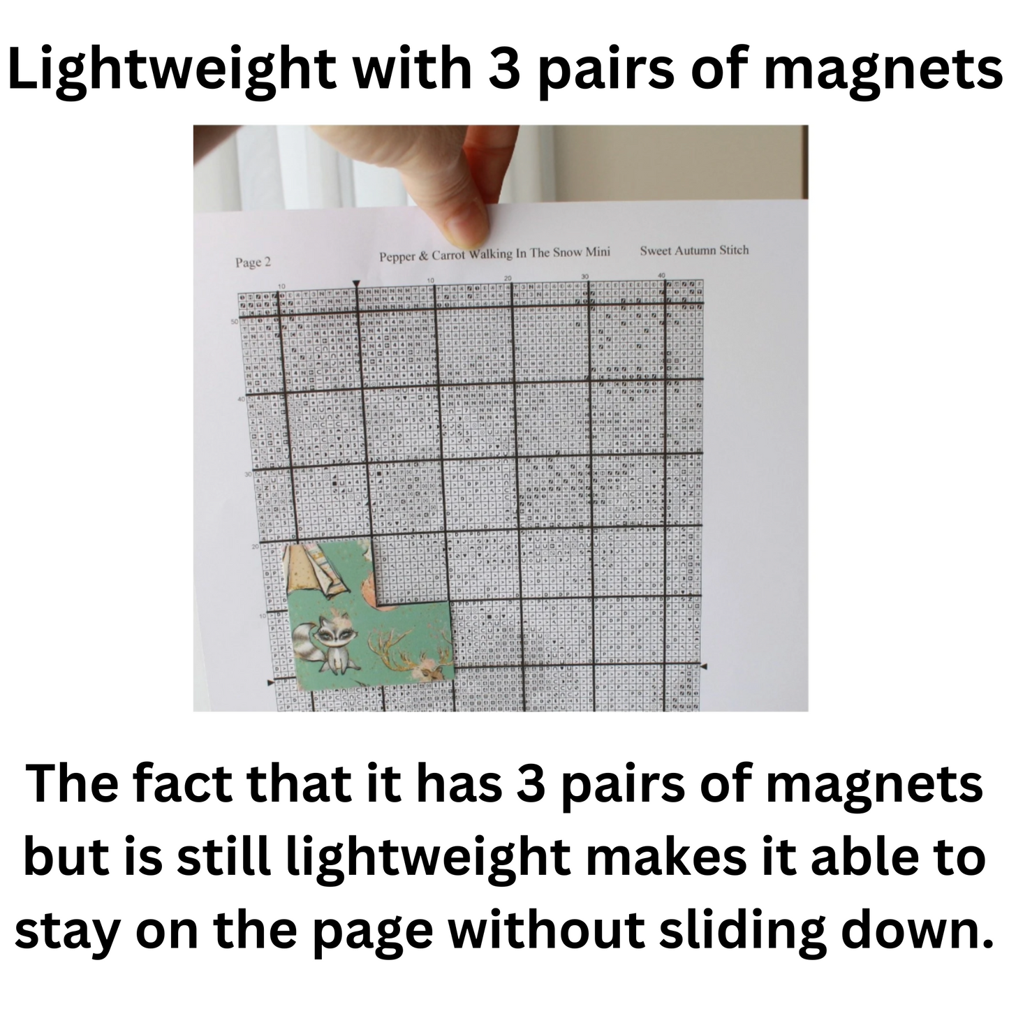 Patchwork Christmas Chart Place Keeper