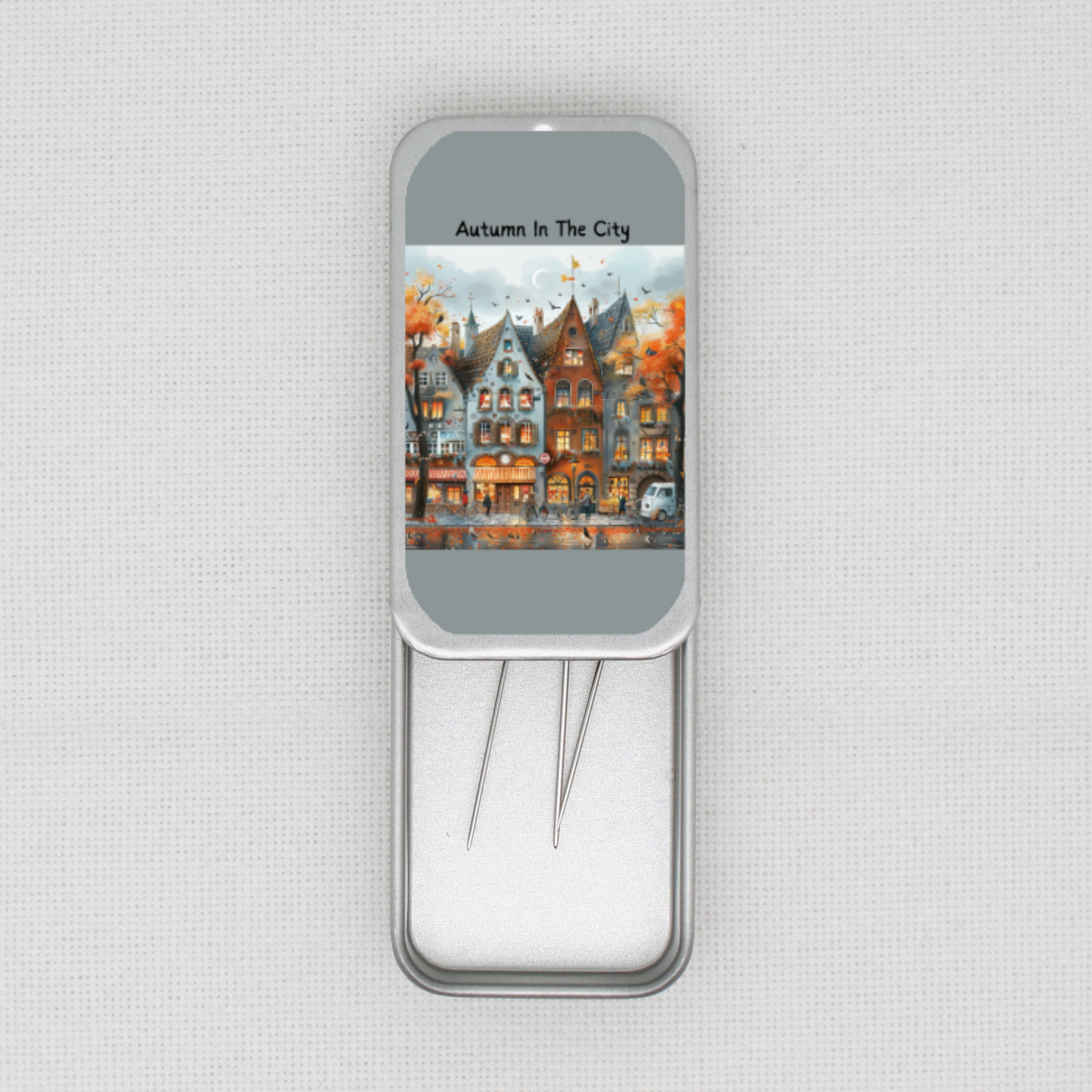 Autumn In The City Needle Tin