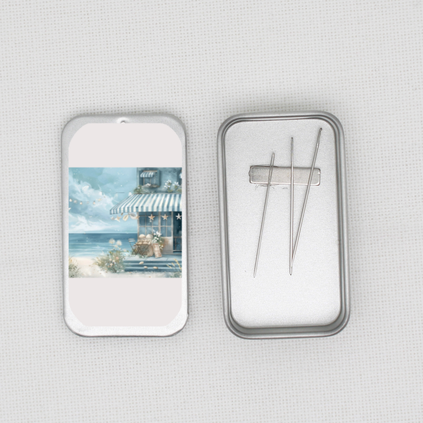 Beach Cafe Needle Tin