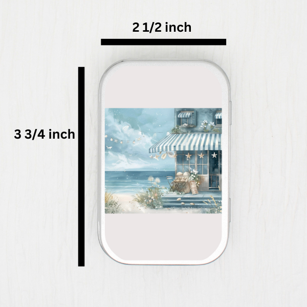 Beach Cafe Small Storage Tin