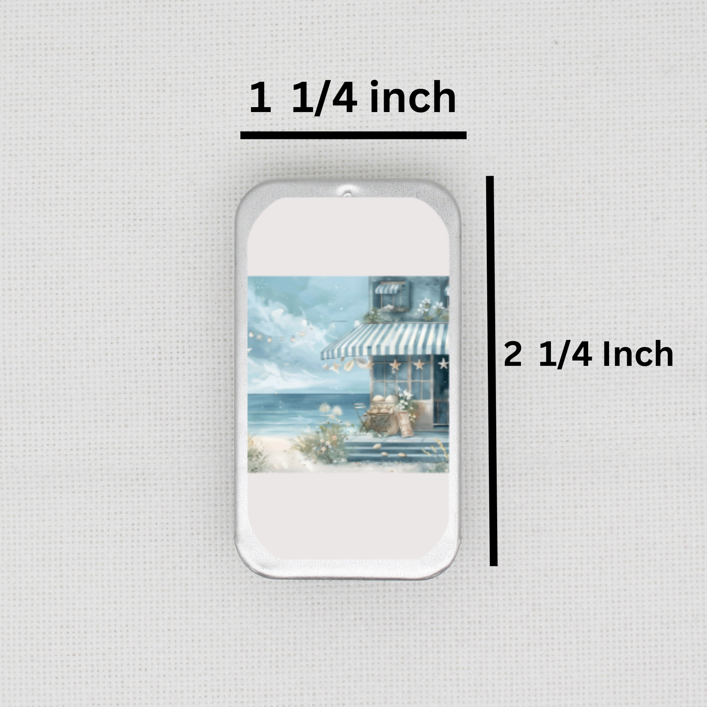 Beach Cafe Needle Tin