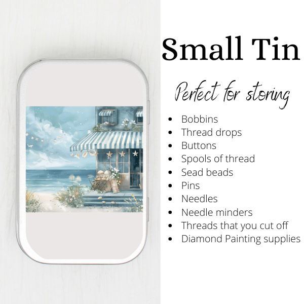 Beach Cafe Small Storage Tin