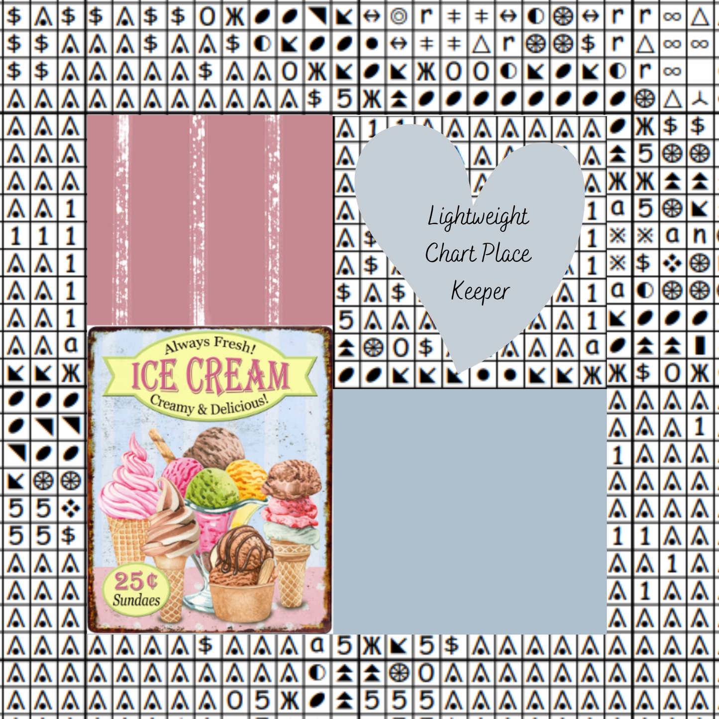 Ice Cream Chart Place Keeper