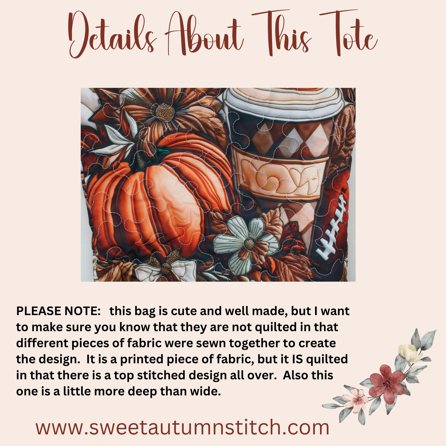 Pumpkin and Spice Project Tote