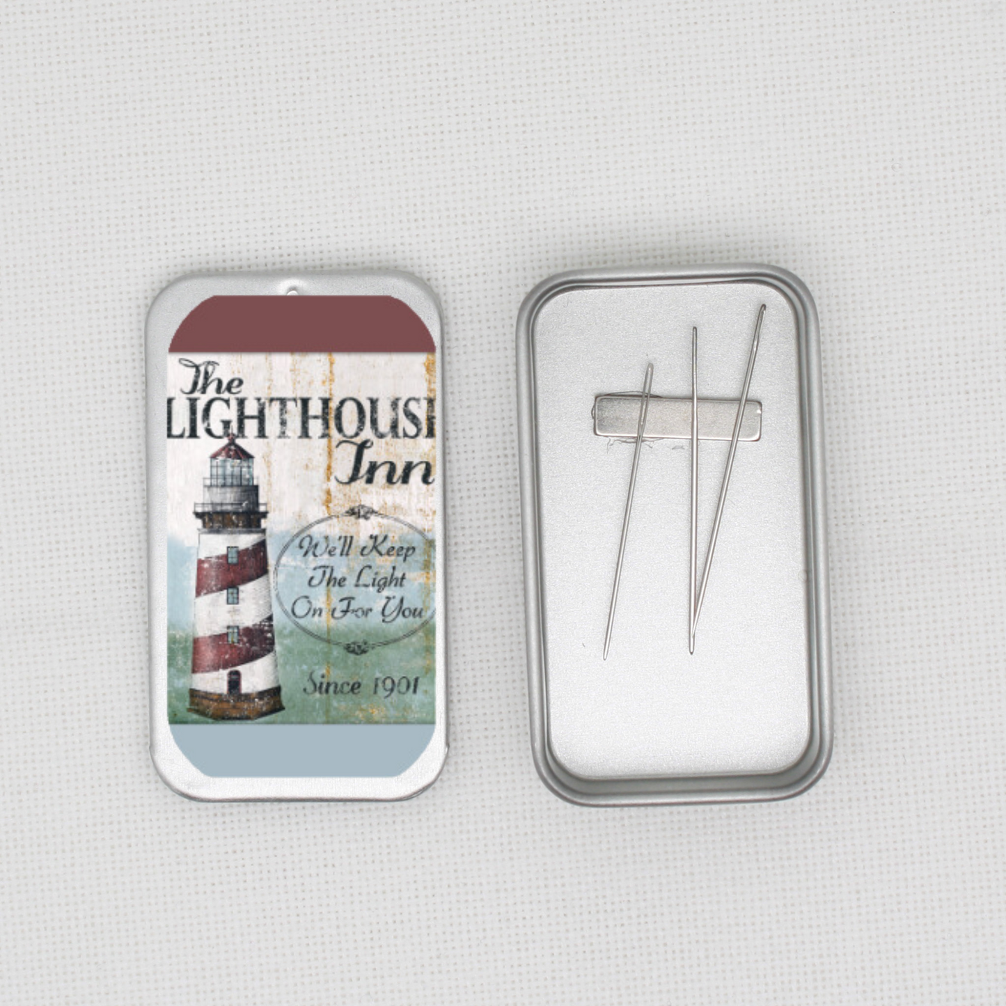 Lighthouse Inn Needle Tin