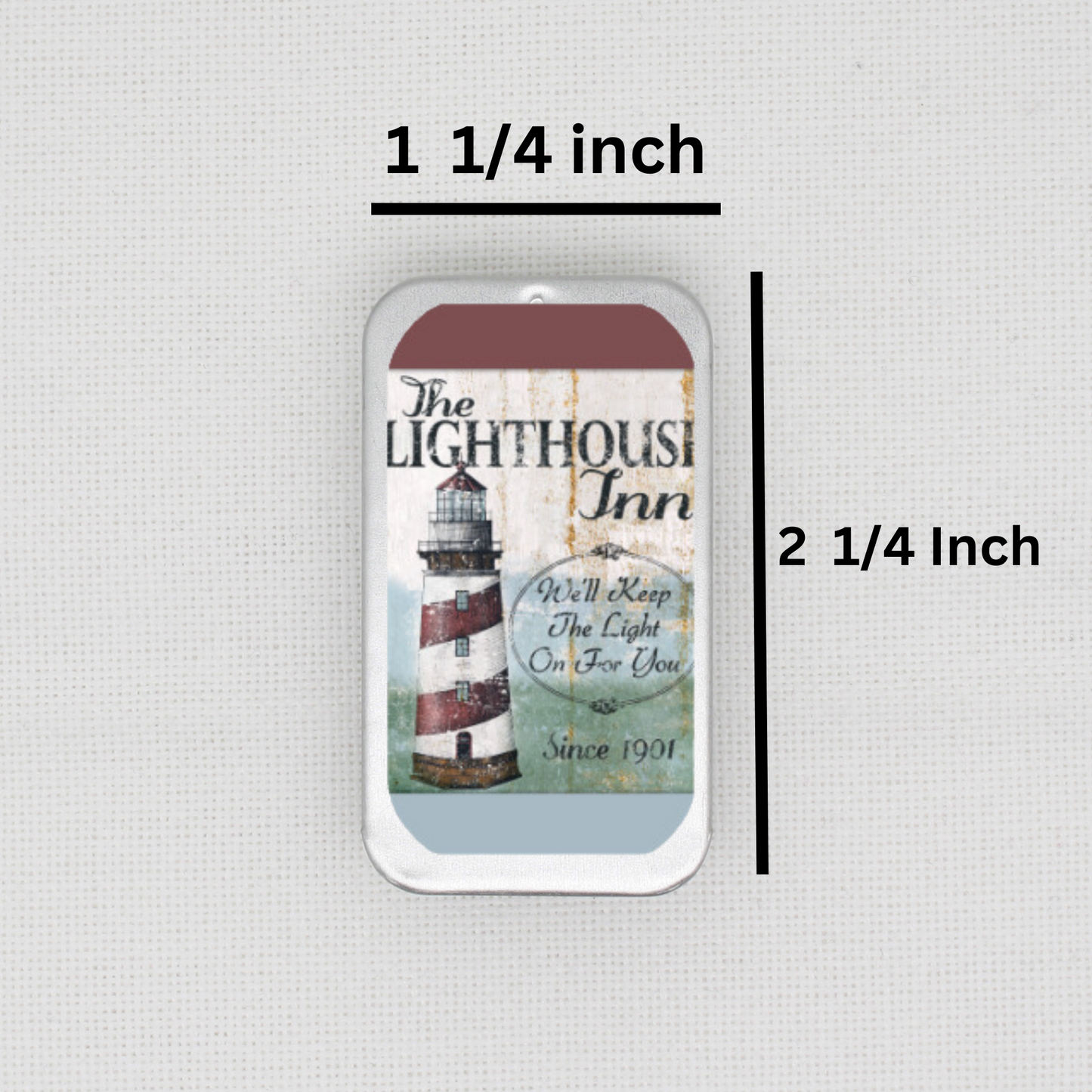 Lighthouse Inn Needle Tin