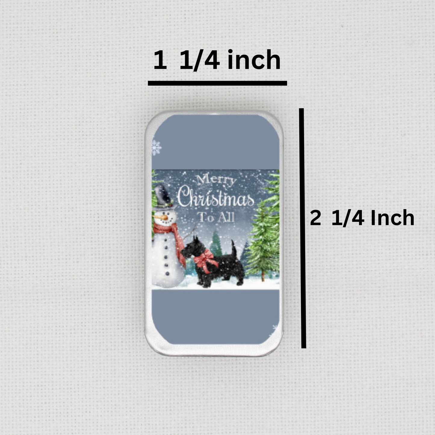 Merry Christmas To All Needle Tin