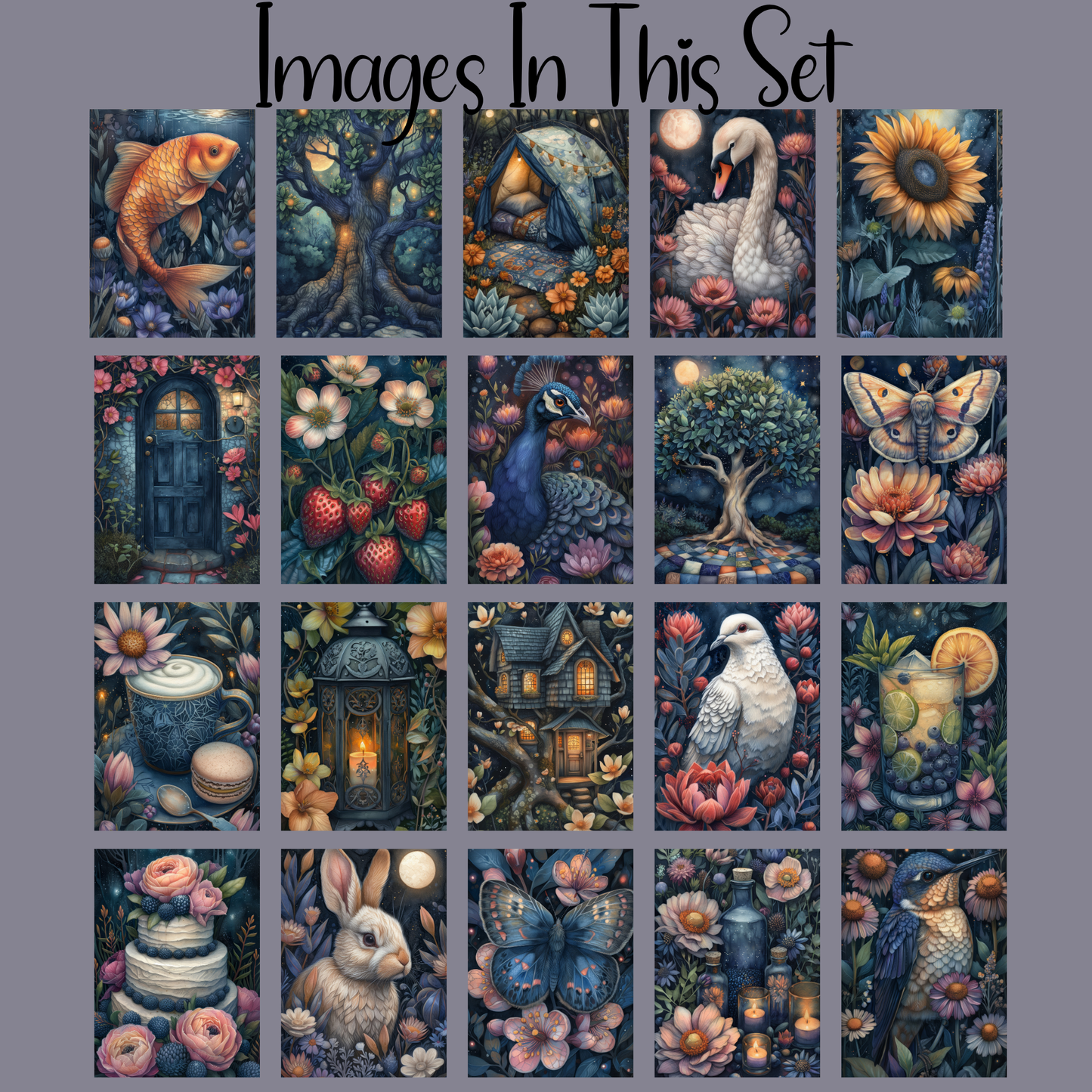 Night Things Floss Cards.- Pack Of 20 Cards