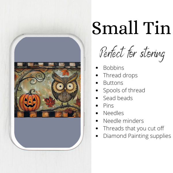 Owl And Jack Small Storage Tin