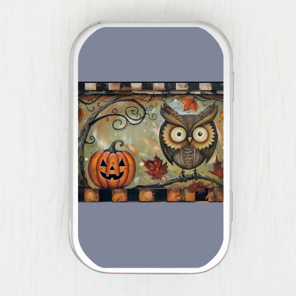 Owl And Jack Small Storage Tin