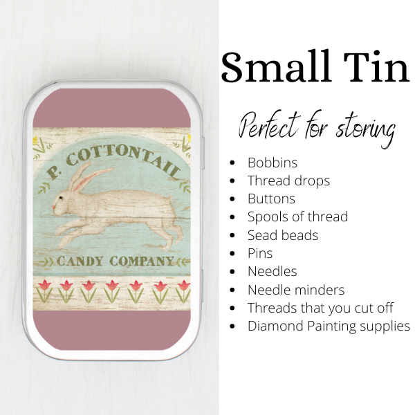 Cottontail Bunny Small Storage Tin