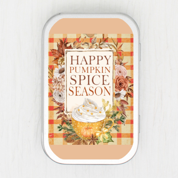Pumpkin Spice Season Small Storage Tin