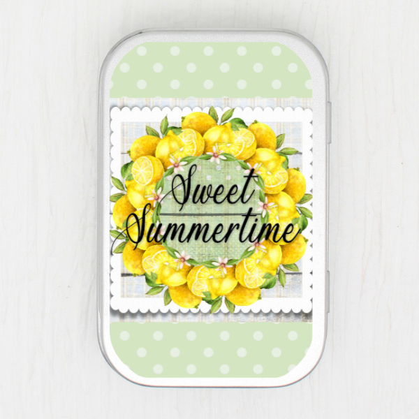 Sweet Summertime Small Storage Tin