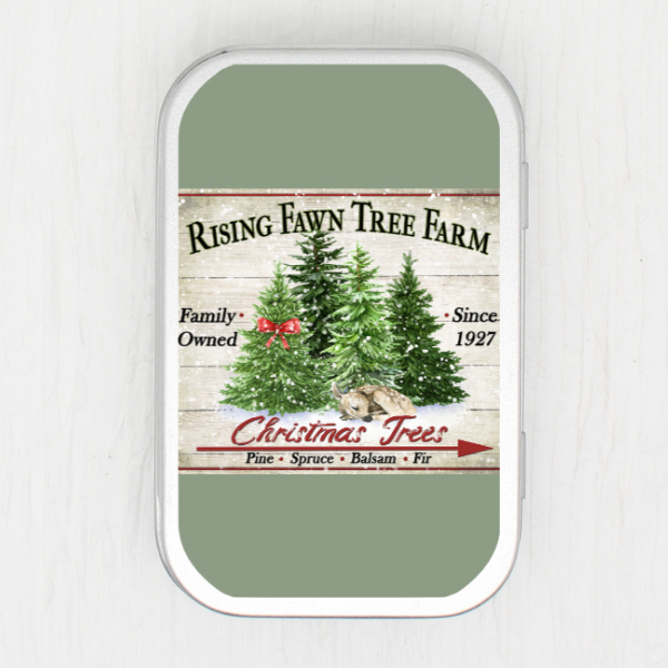 Christmas Tree Farm Small Storage Tin