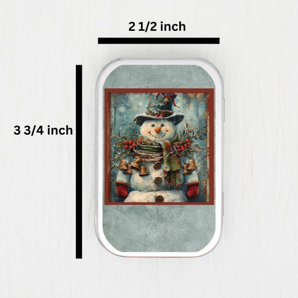 Snowman Small Storage Tin