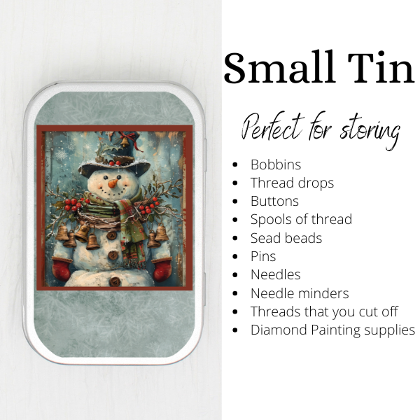 Snowman Small Storage Tin