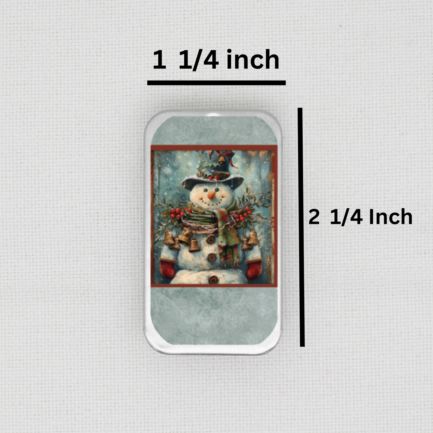 Snowman Needle Tin