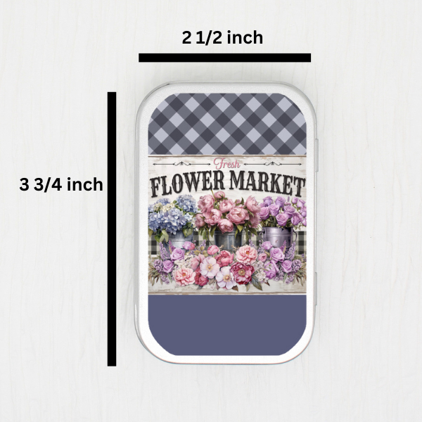 Flower Market Small Storage Tin