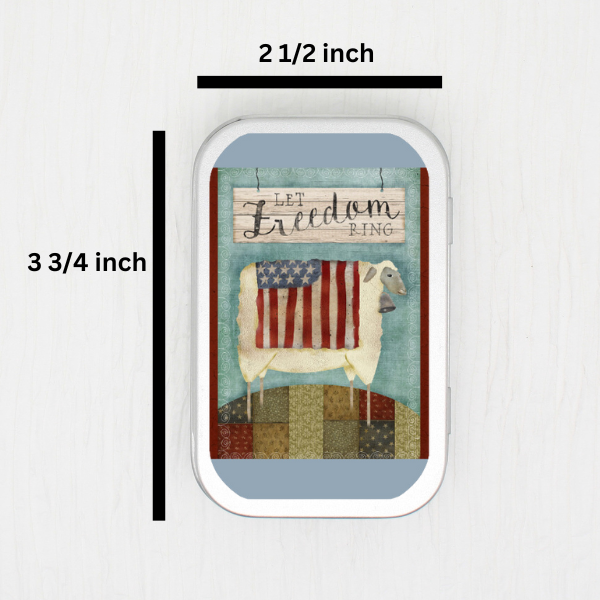 Let Freedom Ring Small Storage Tin