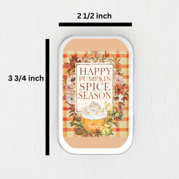Pumpkin Spice Season Small Storage Tin