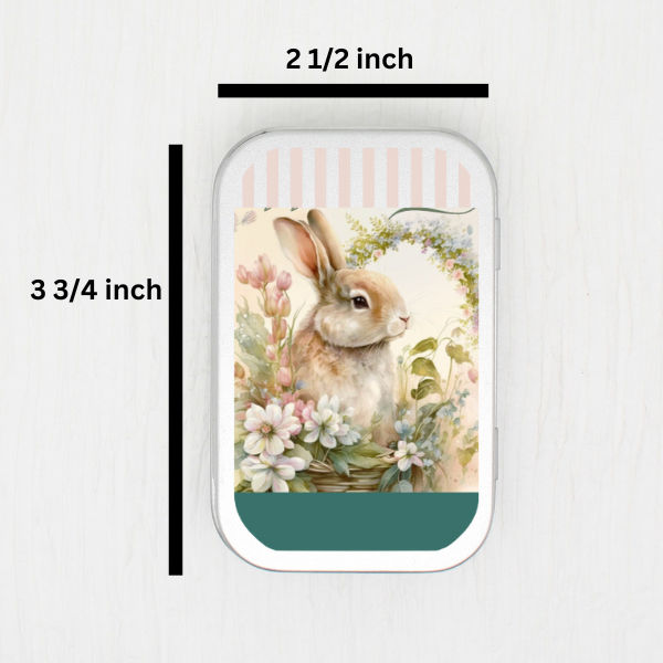 Welcome Bunny Small Storage Tin