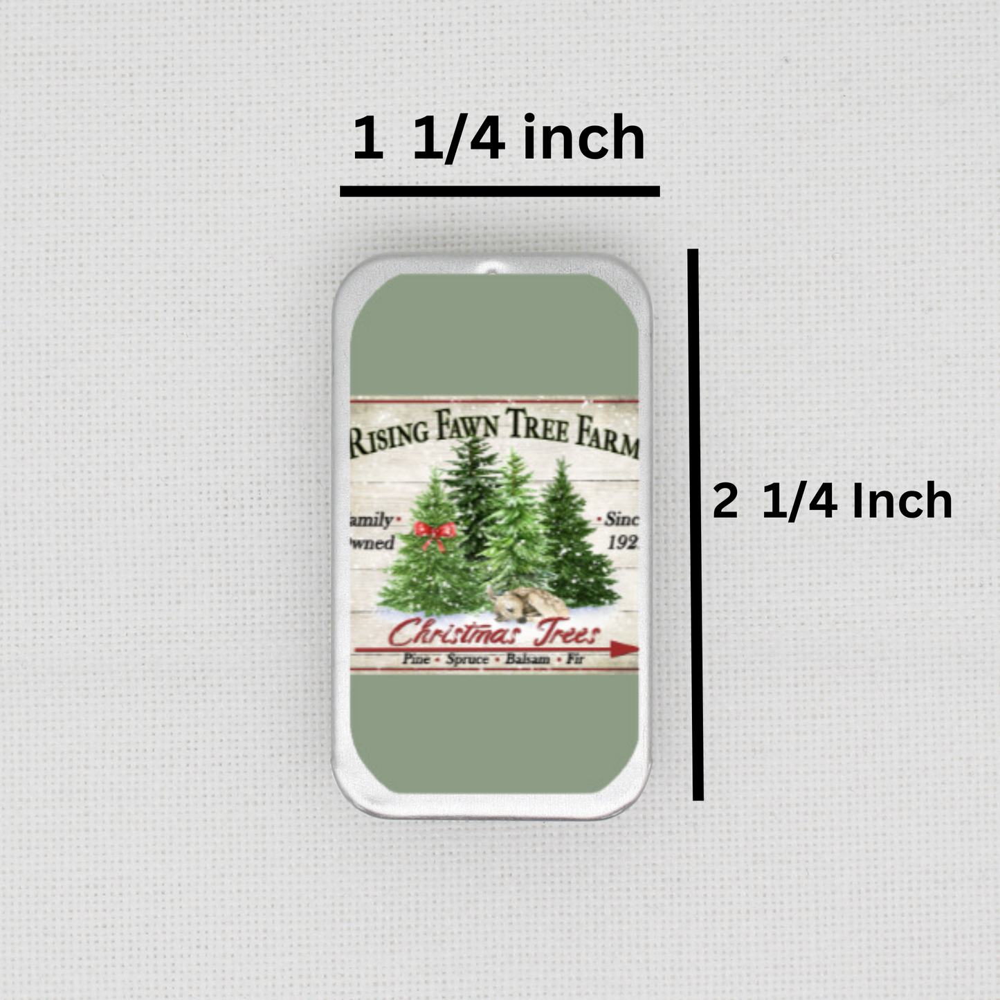 Christmas Tree Farm Needle Tin