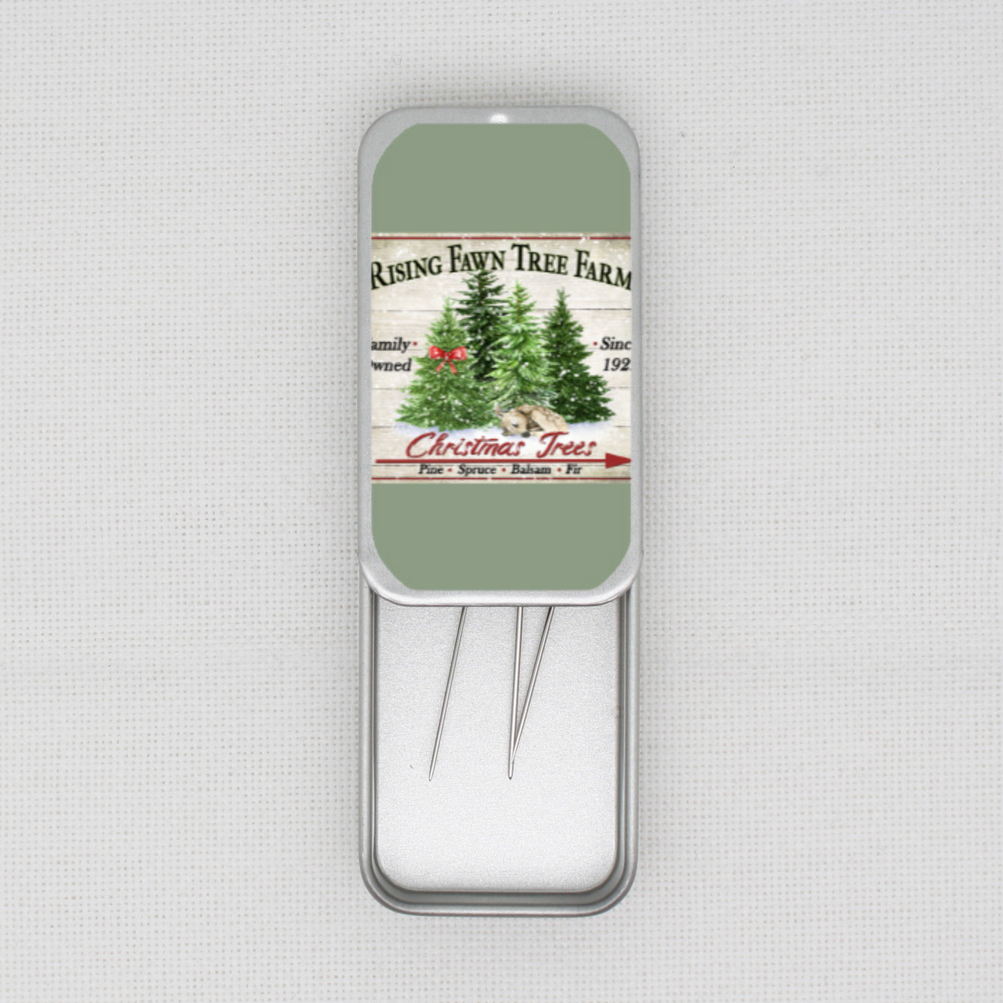 Christmas Tree Farm Needle Tin