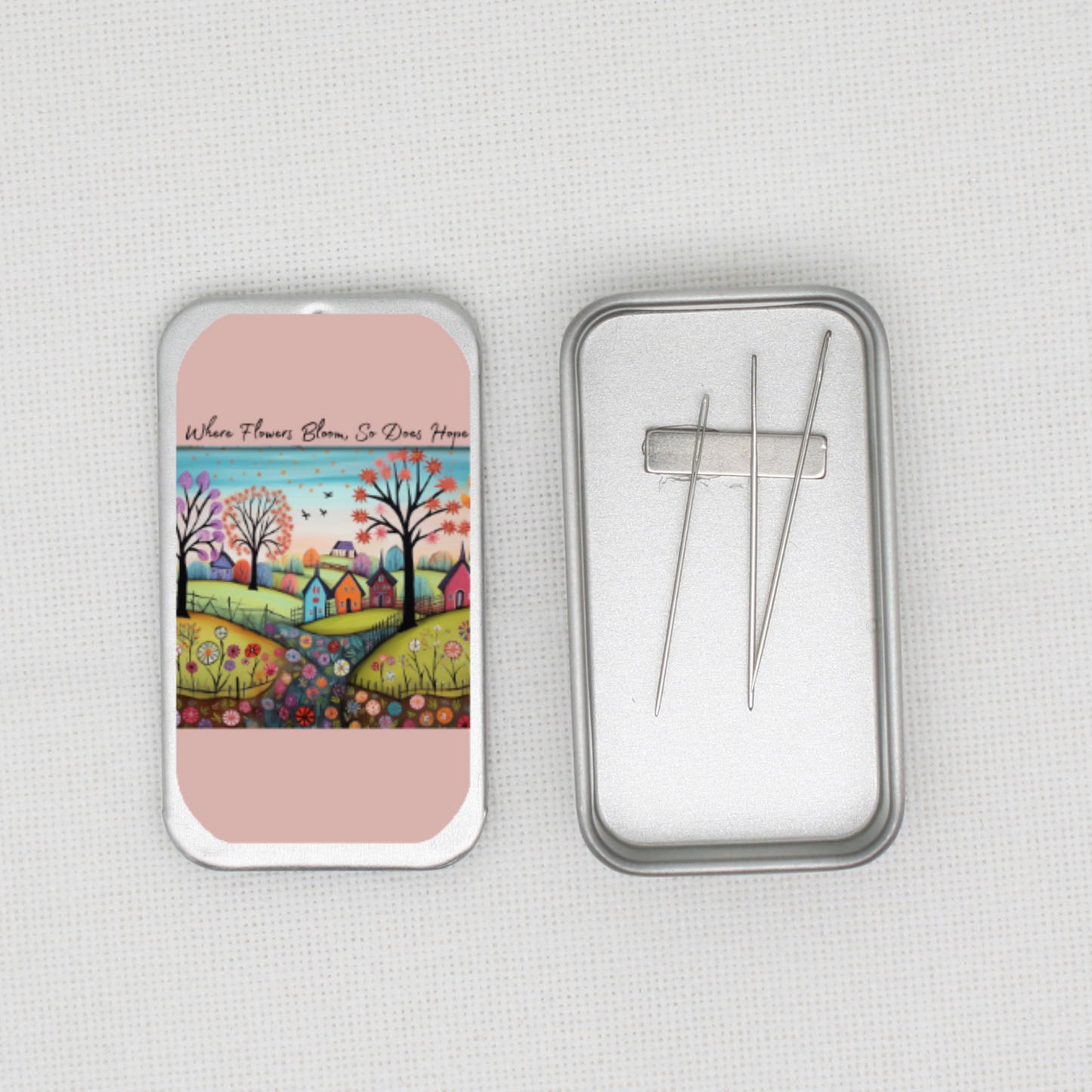 Where Flowers Bloom Needle Tin