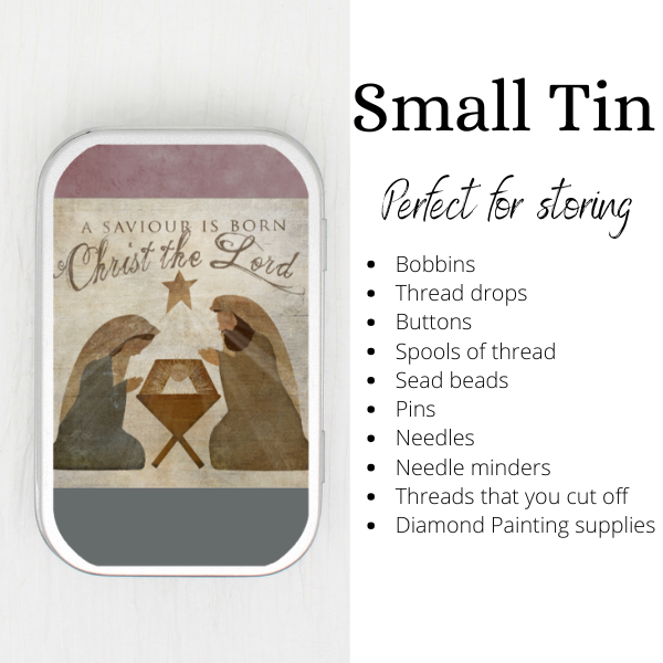 A Saviour Is Born Small Storage Tin