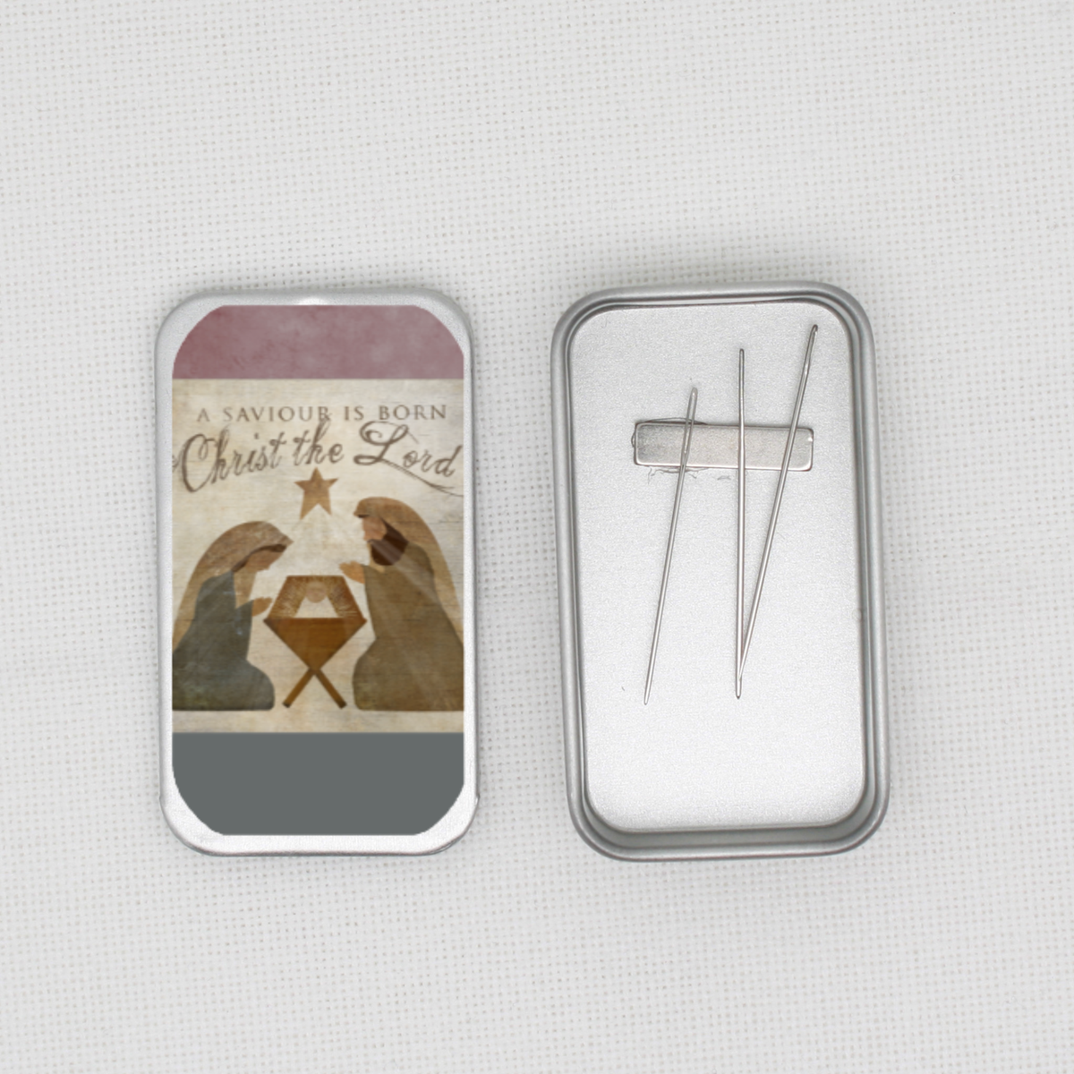 A Saviour Is Born Needle Tin